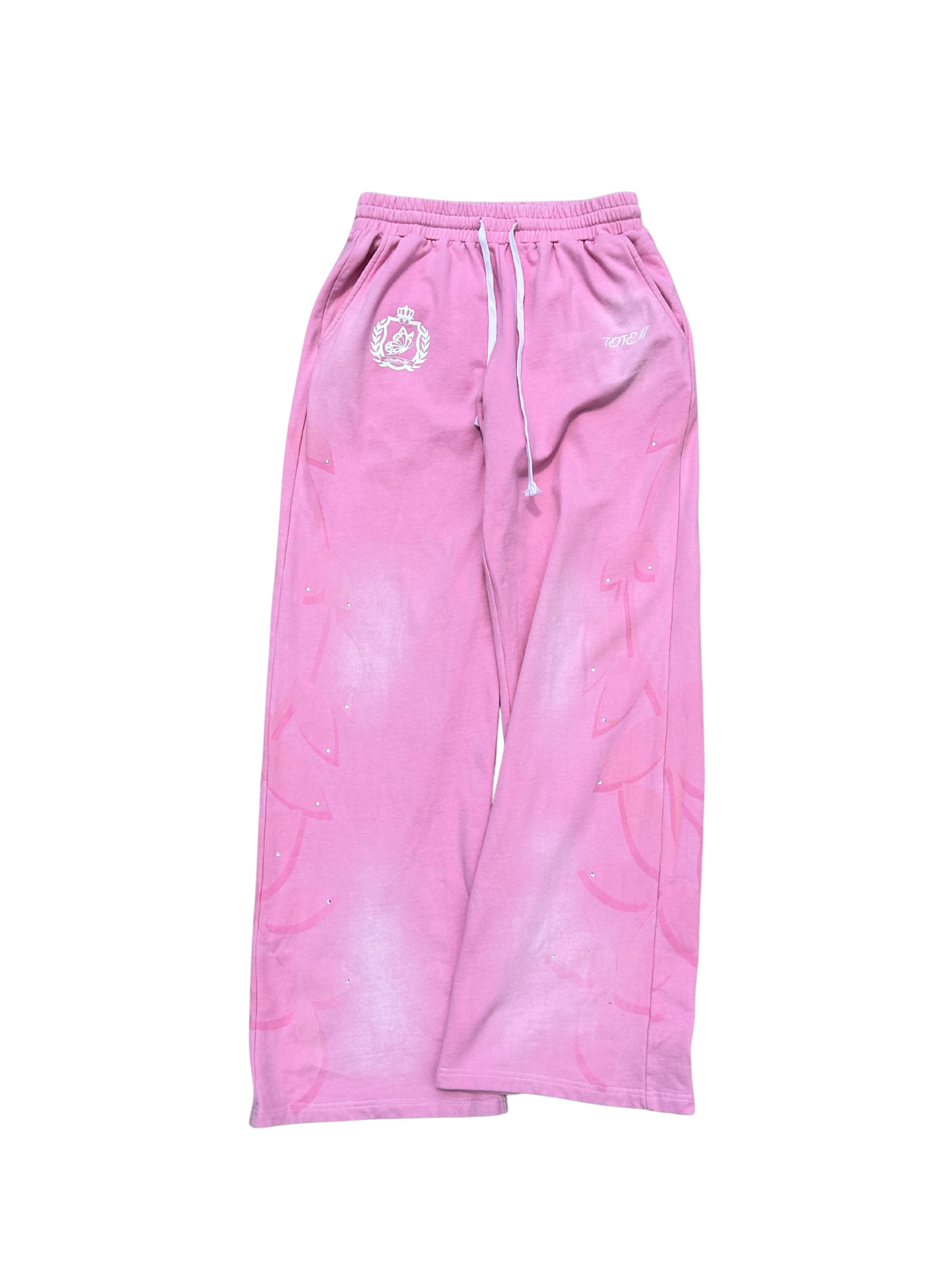 Rhinestone Sweatpants (two color-ways available)