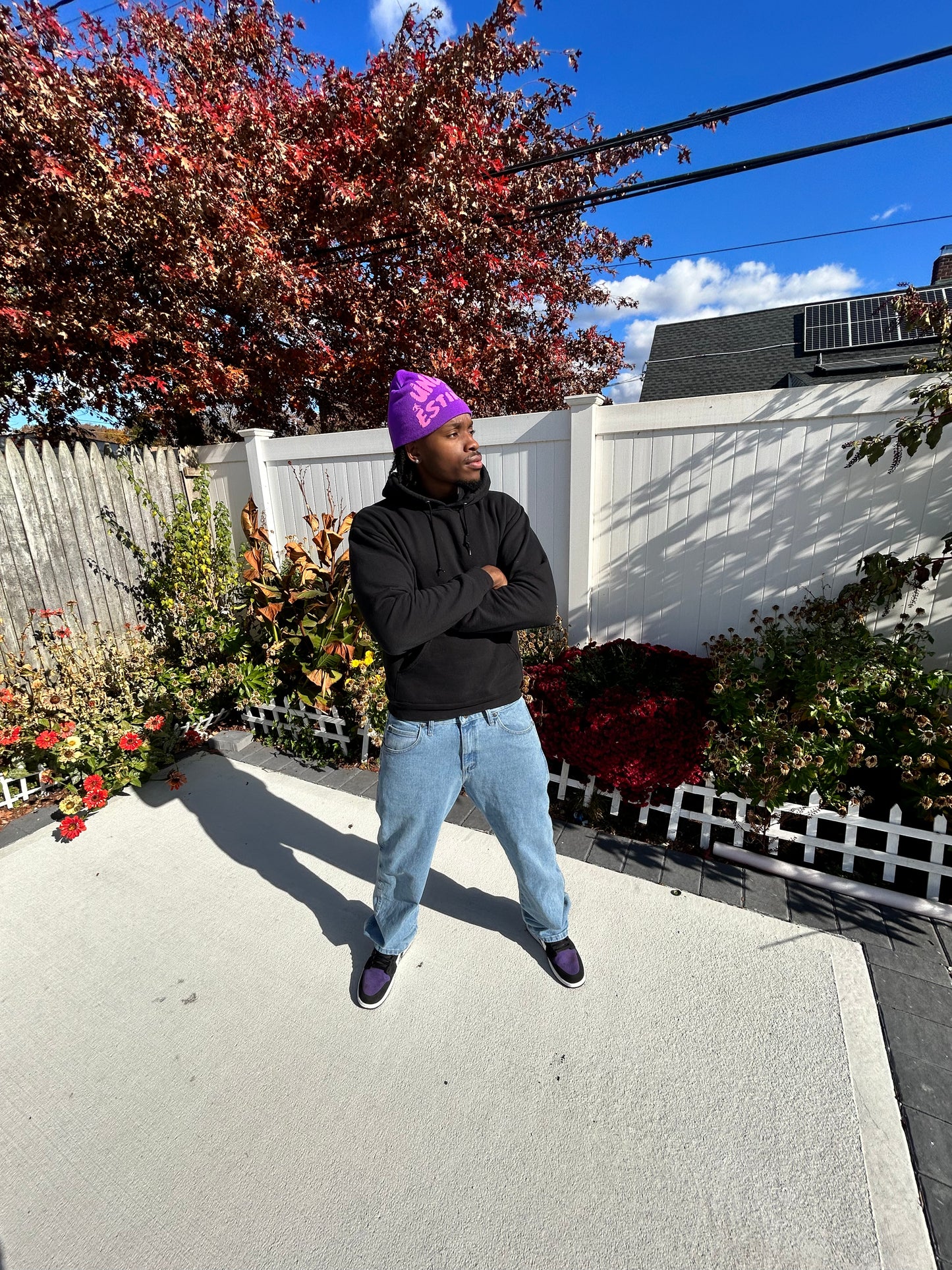 Retro Purple Underestimated Beanie