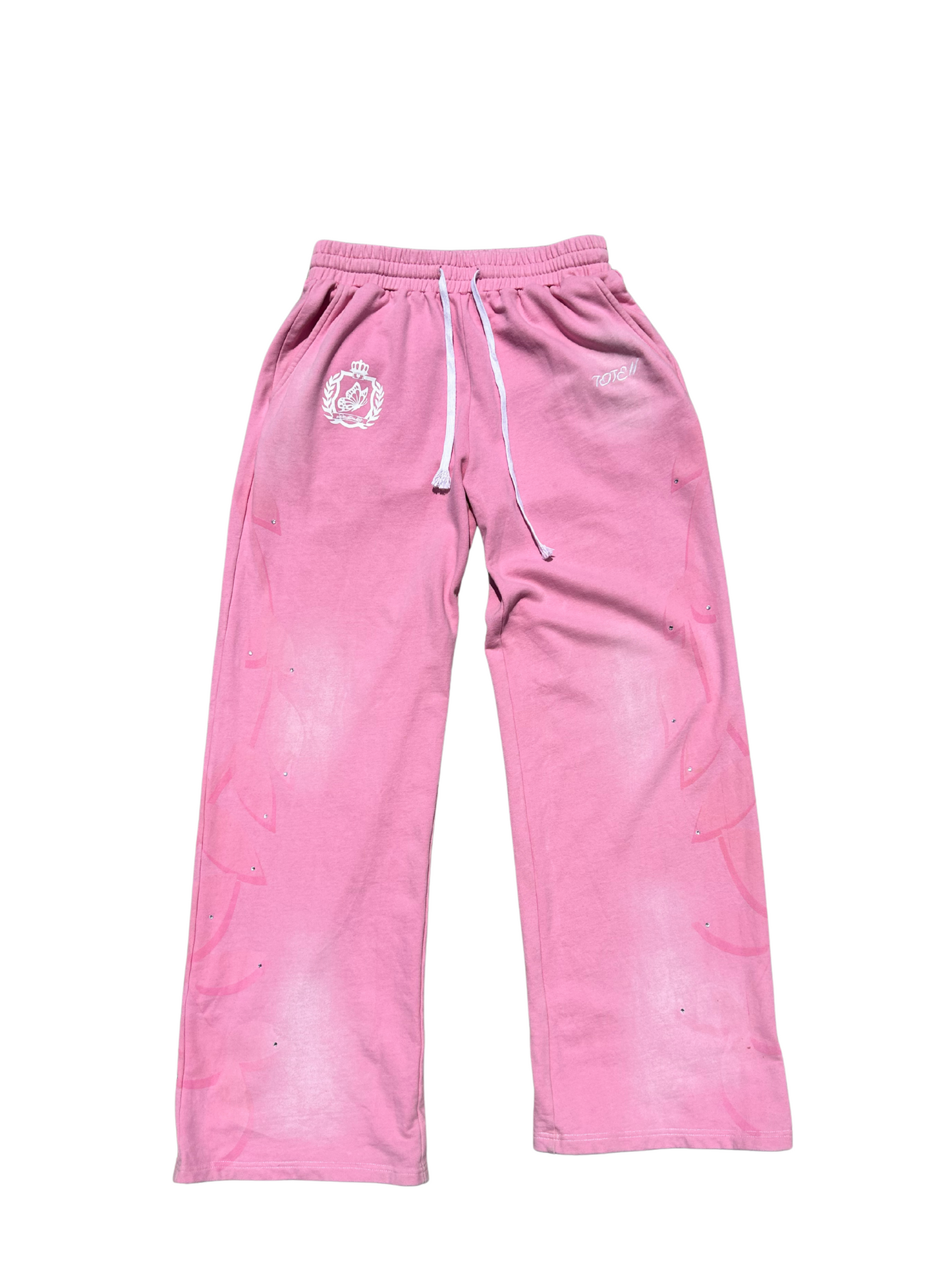 Rhinestone Sweatpants (two color-ways available)