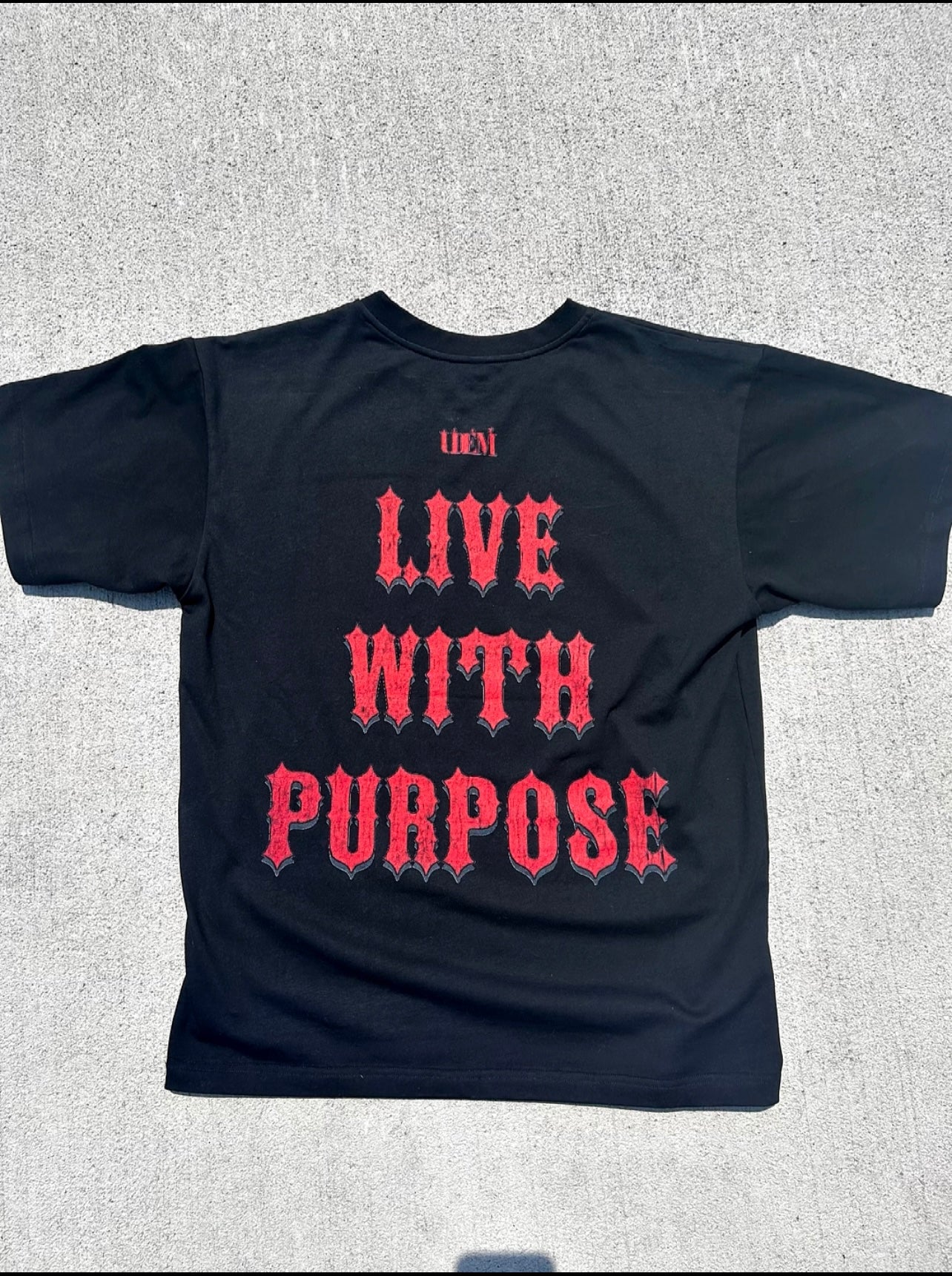 Michael Jordan “Live With Purpose ” Graphic Tee Black