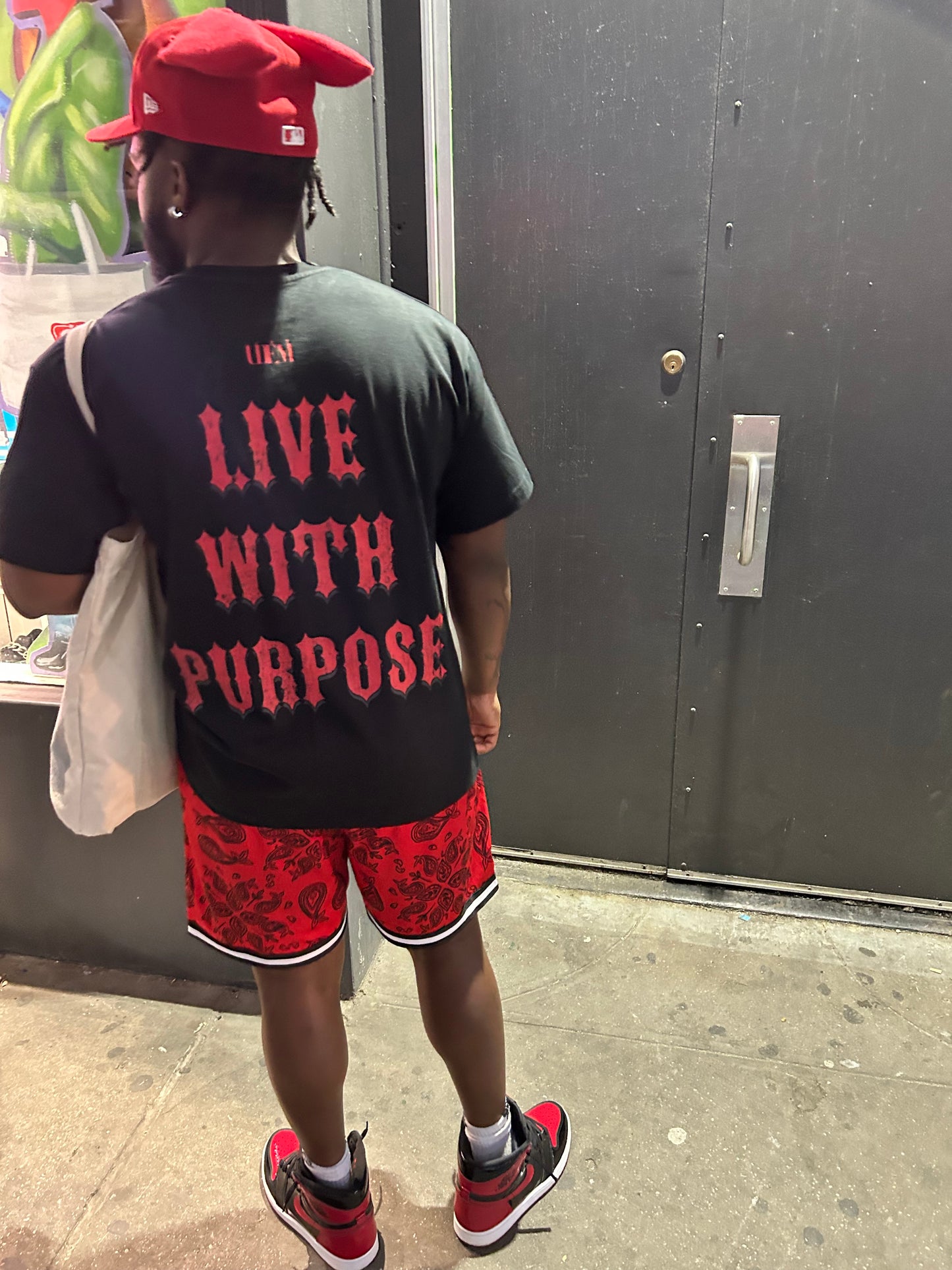 Michael Jordan “Live With Purpose ” Graphic Tee Black