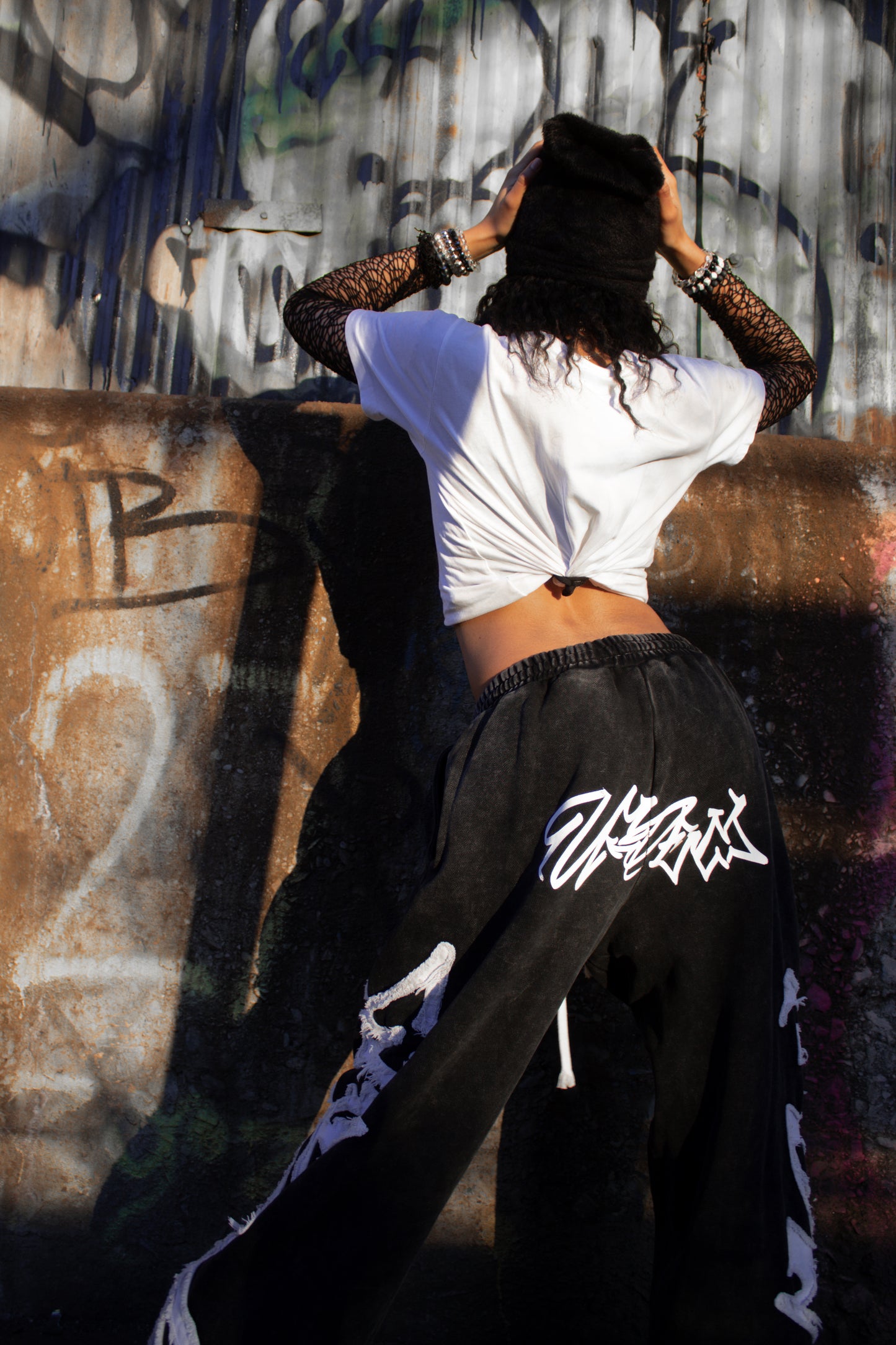 Acid Washed Graffiti Sweatpants