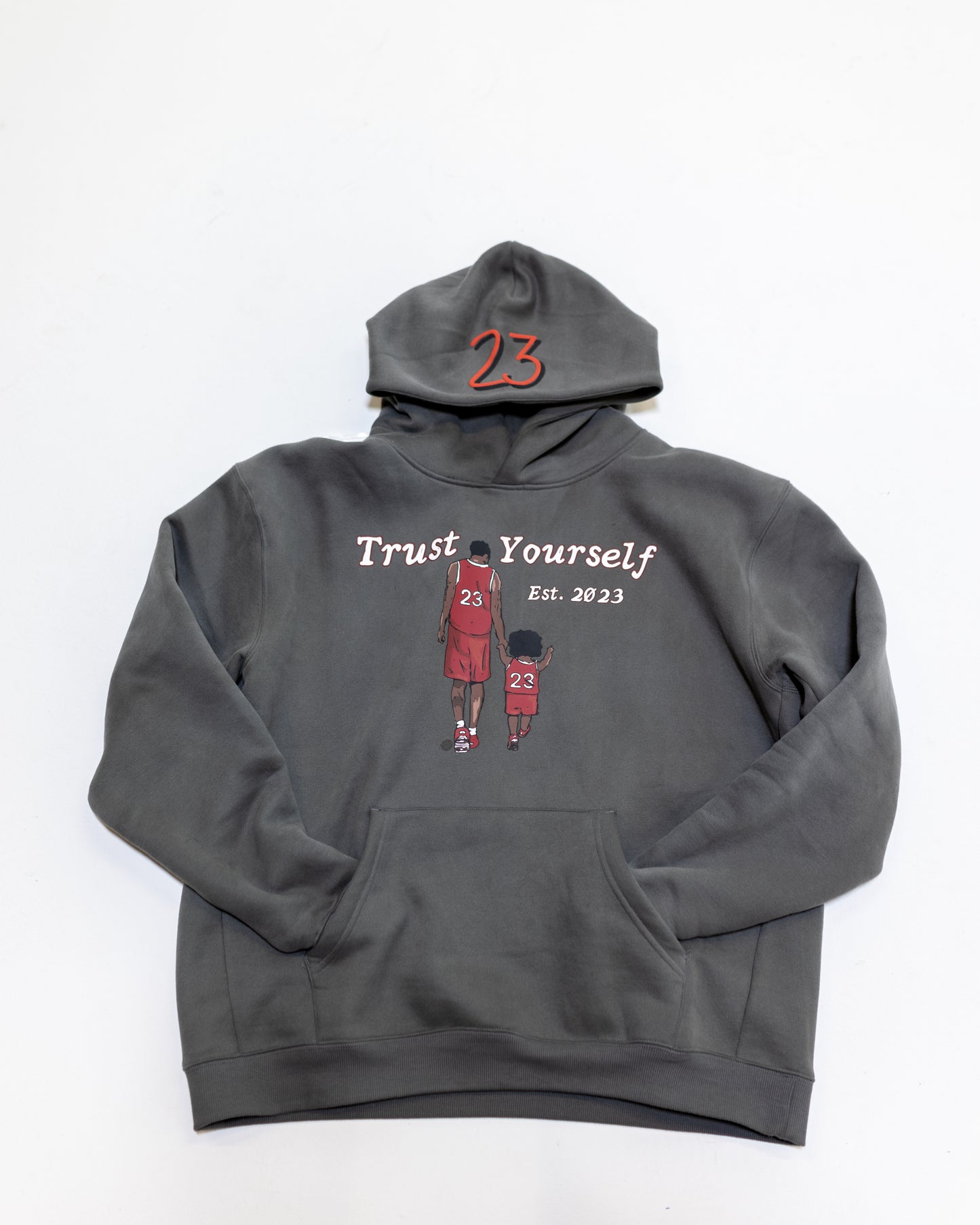 Trust YRSLF Hoodie Wolf Grey